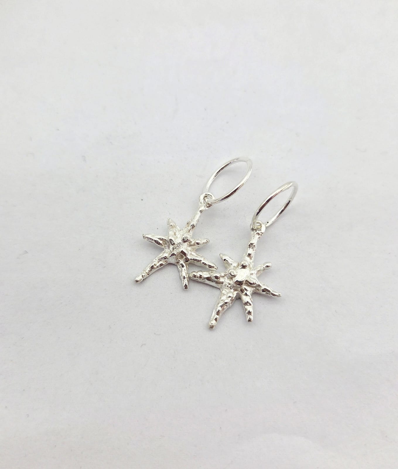 Faerie Star Charm Earrings - sterling silver