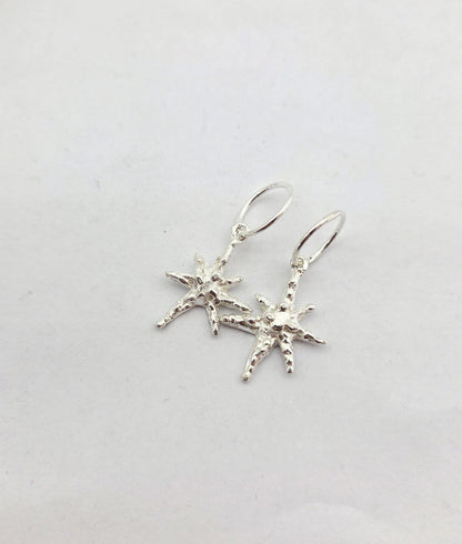 Faerie Star Charm Earrings - sterling silver