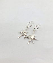 Load image into Gallery viewer, Faerie Star Charm Earrings - sterling silver
