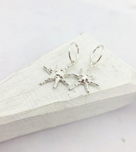 Load image into Gallery viewer, Faerie Star Charm Earrings - sterling silver
