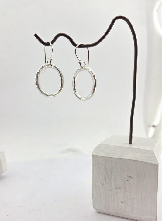 Organic Tales Earrings- Silver