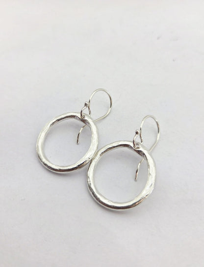 Organic Tales Earrings- Silver