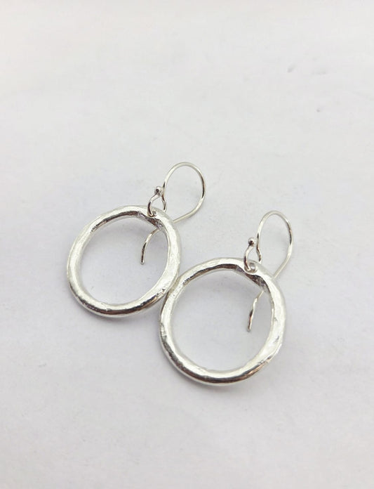 Organic Tales Earrings- Silver