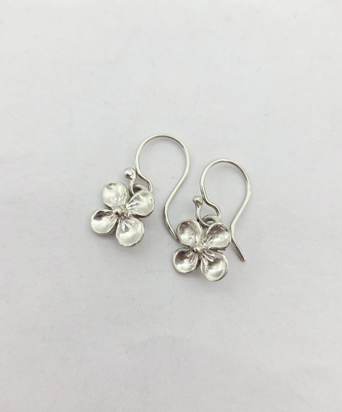 Hydrangea Flower Dangle Earrings