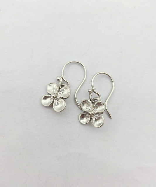 Hydrangea Flower Dangle Earrings