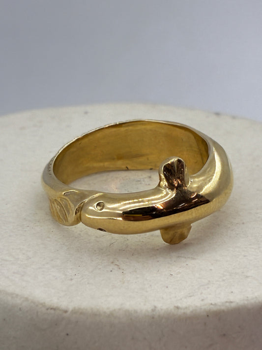 Tuna Ring - 9ct yellow gold