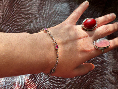 Ruby Chain Bracelet