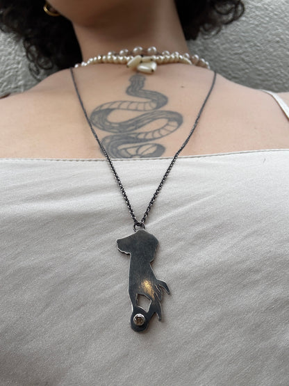 Victorian Hand Pendant with Coffee Diamond