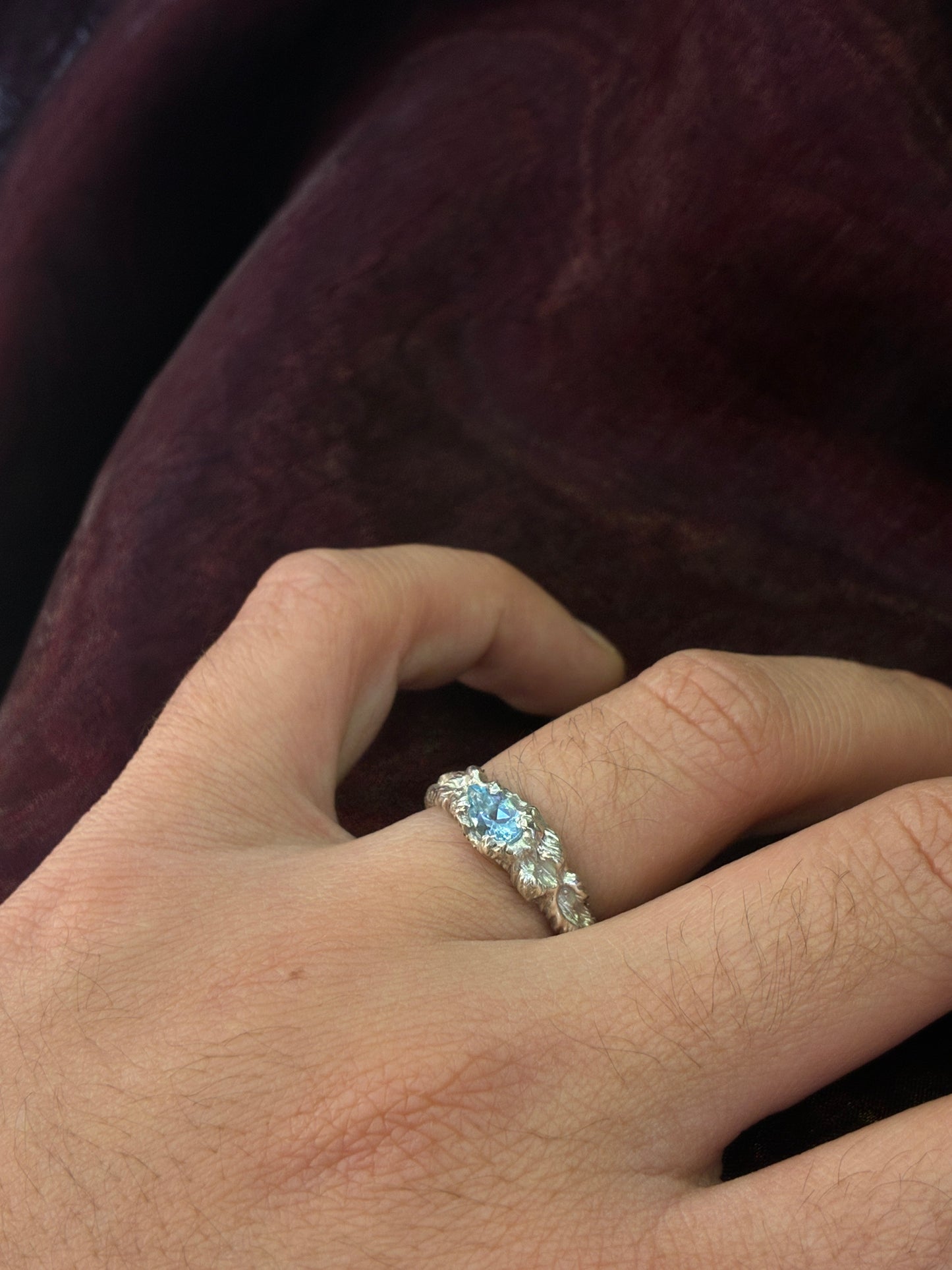 Dryad ring - Topaz & Sterling Silver