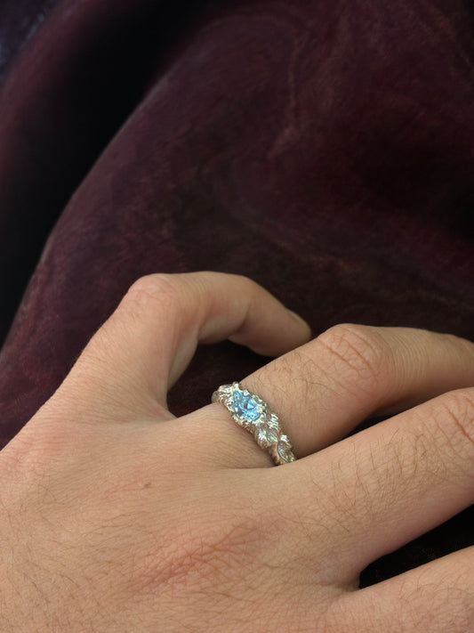 Dryad ring - Topaz & Sterling Silver