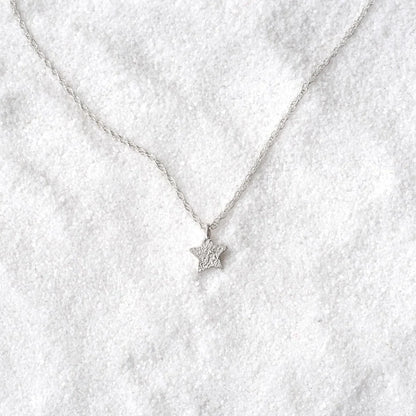 Dusted Single Star Necklace