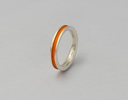 Orange Stacker Ring