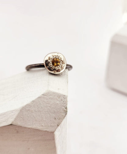 Gem Set Orb Ring