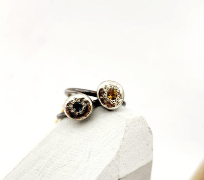 Gem Set Orb Ring