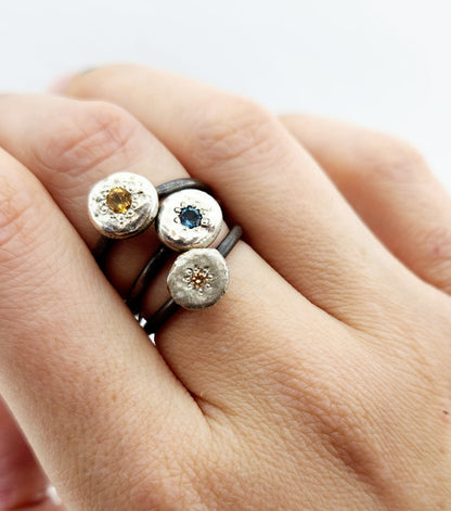 Gem Set Orb Ring