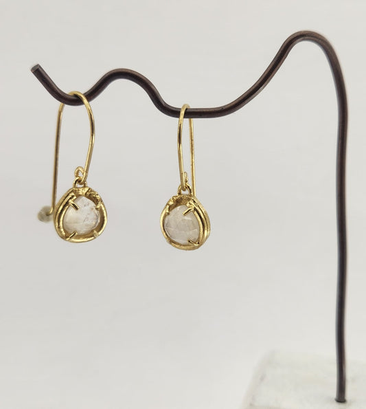 Future Artifacts Moonstone Pear Drop Earrings