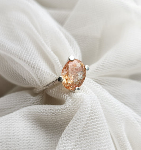 Briar Roots Ring - Sterling Silver & Sunstone