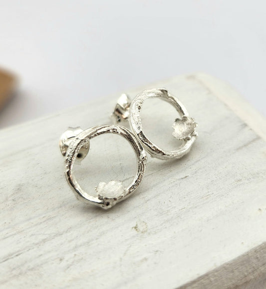 Briar Coronal Studs - Sterling Silver