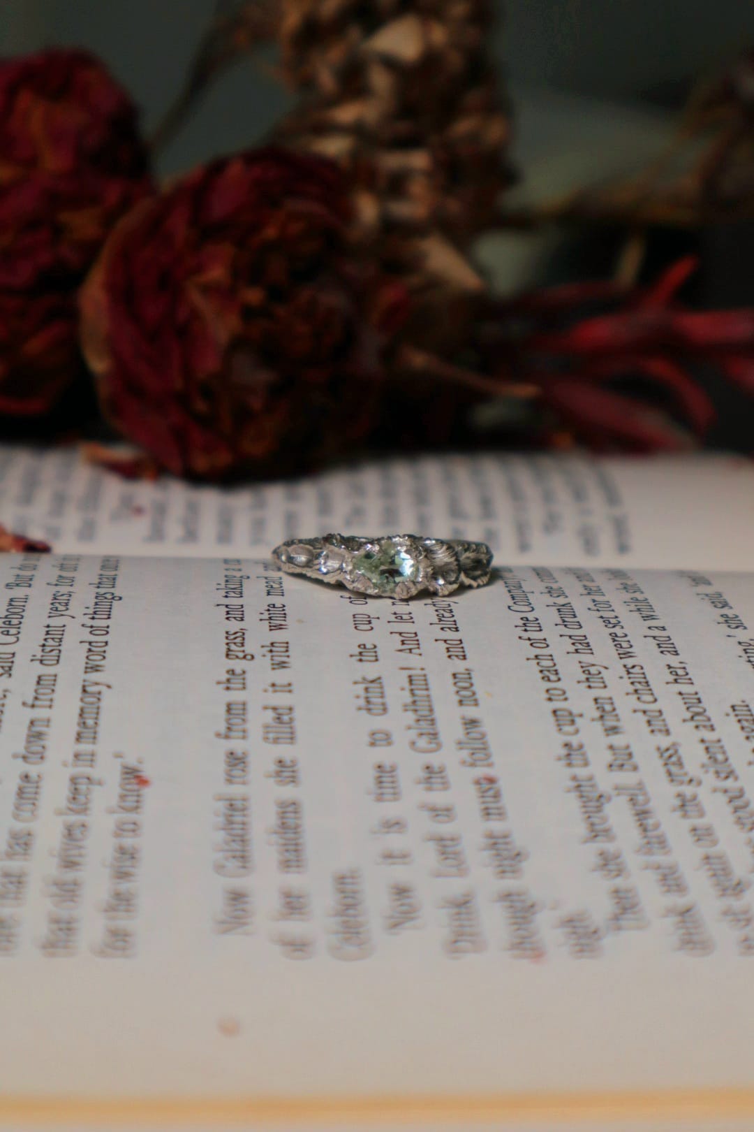 Dryad Ring - Mint Quartz & Sterling Silver