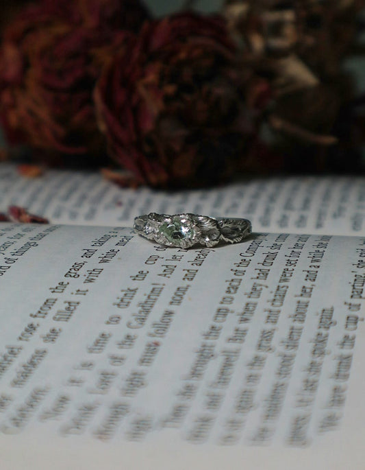 Dryad Ring - Mint Quartz & Sterling Silver