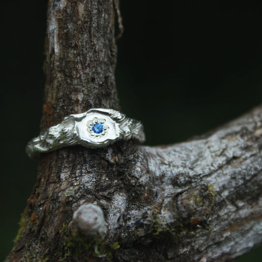 Mirror Lake Signet - Spinel & Sterling Silver