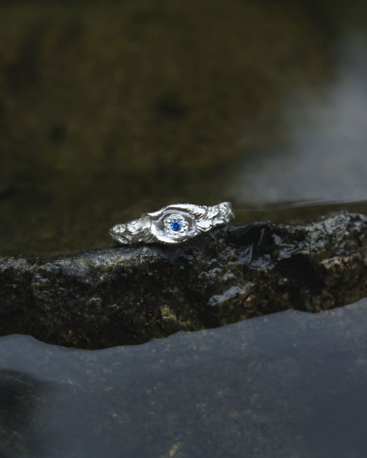 Mirror Lake Signet - Spinel & Sterling Silver