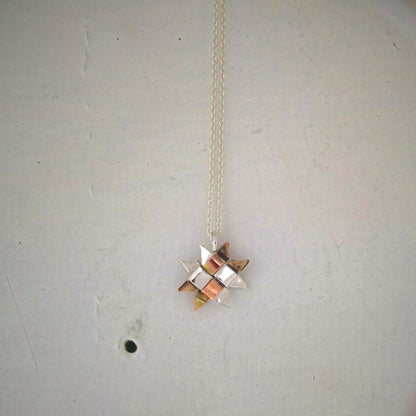 The Whetū  (Star) Pendant by Keri-Mei Zagrobelna. Handmade jewellery from NZ artists at Mason and Collins. 