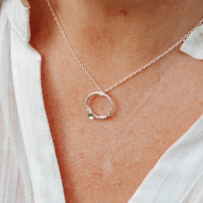 Small Briar Wreath Necklace - Sterling silver