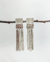 Load image into Gallery viewer, Abstract Geo Drop Sterling Silver Earrings
