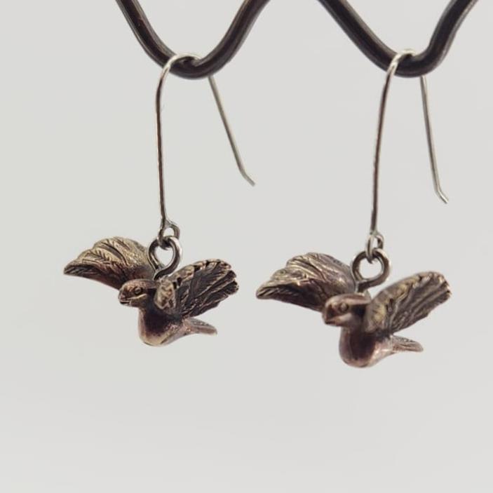 Brass Canary Earrings