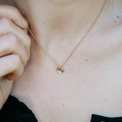 Briar Flower Necklace - Gold-Plated Sterling Silver