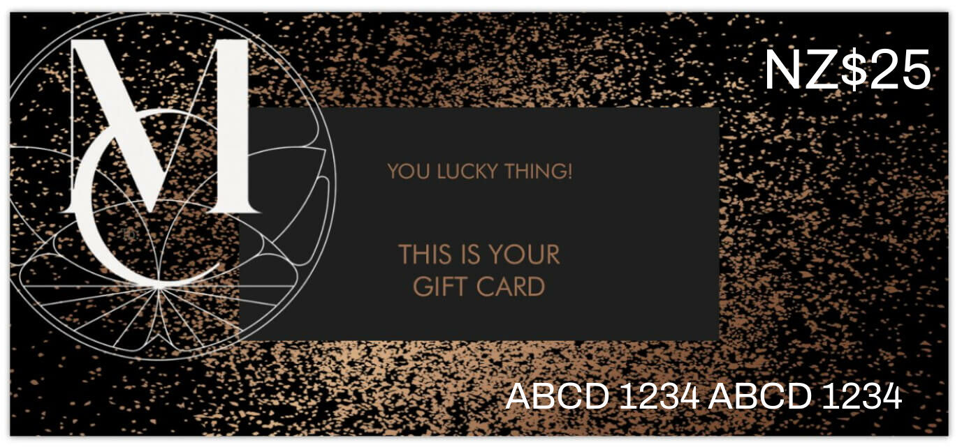 The Mason and Collins Gift Card can be used on our web-store or in our physical gallery. You can purchase giftr cards from us in a range of denominations, and we can also send a physical card so that your giftee has the in-the-hand experience!