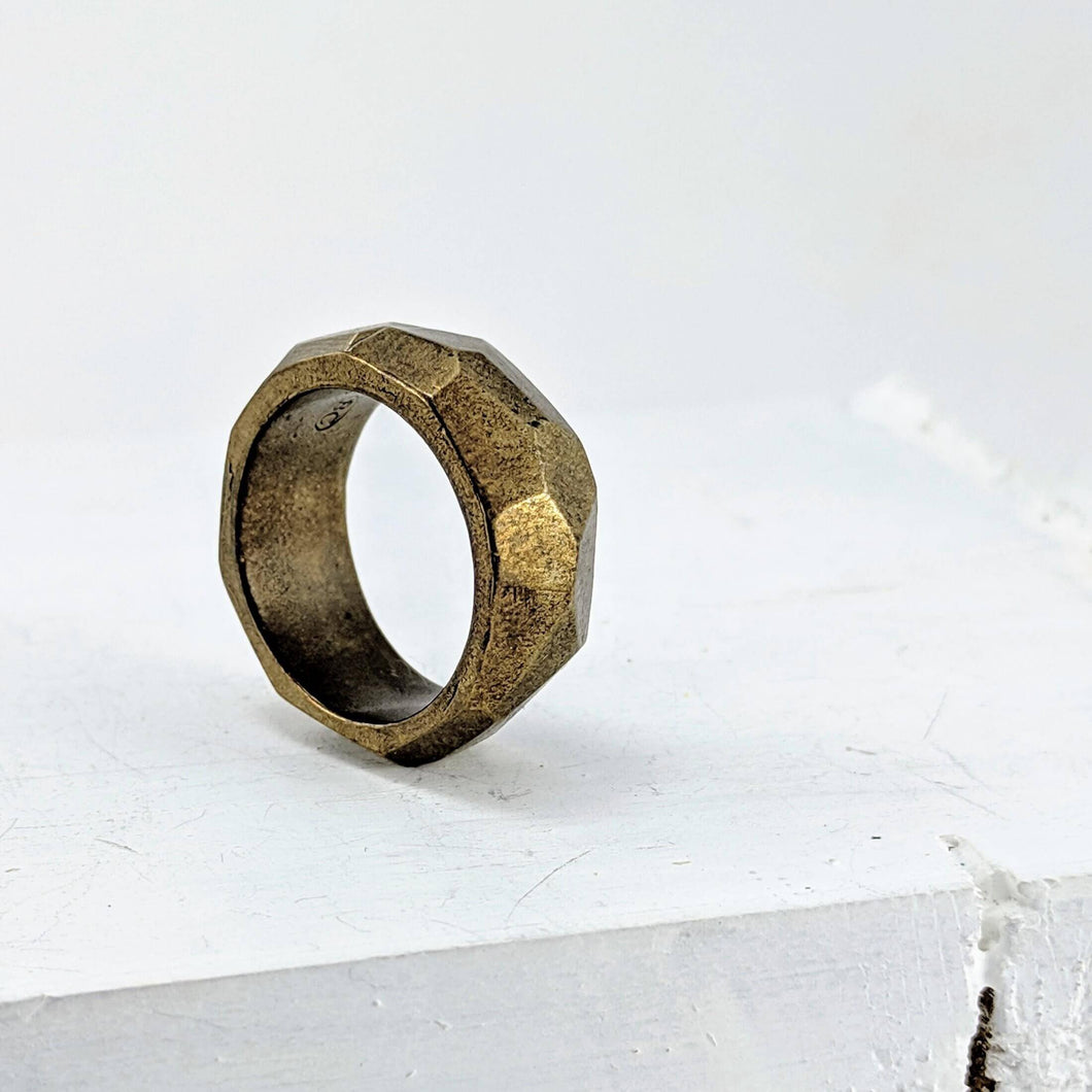 The Angle Ring by Buster Collins. Handcrafted quality NZ jewellery.