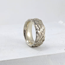 Load image into Gallery viewer, The Feather ring in bright sterling silver by The Wild. An iconic NZ jewellery brand that is hand made and beautifully finished.
