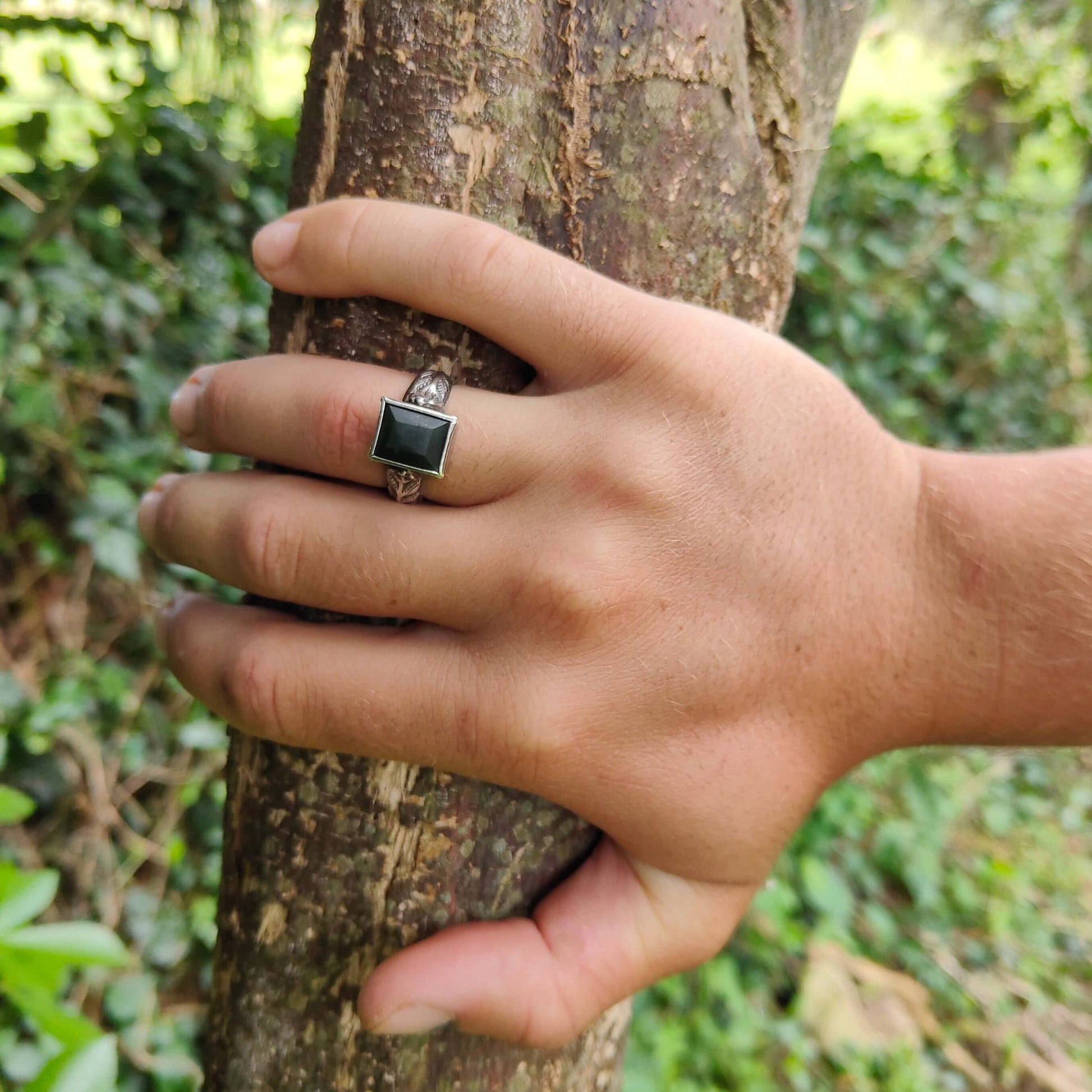 Each Fern ring from The Wild Jewellery has an individually crafted stone set into silver. This makes every single ring a unique piece of NZ.