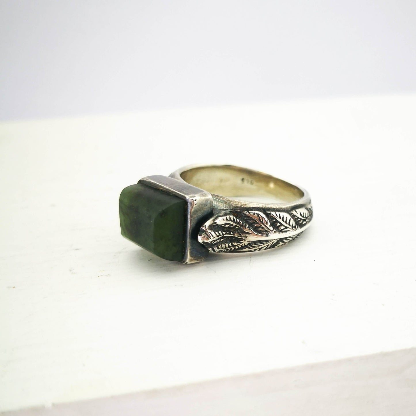 Each Fern ring from The Wild Jewellery has an individually crafted stone set into silver. This makes every single ring unique.