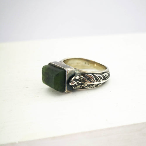 Each Fern ring from The Wild Jewellery has an individually crafted stone set into silver. This makes every single ring unique.
