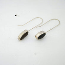 Load image into Gallery viewer, lyall-bay-beach-pebble-earrings-in-silver-by-claire-mcsweeney
