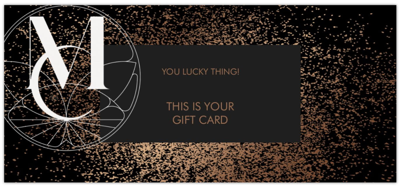 You lucky thing! The Mason and Collins Gift Card can be purchased as a digital gift card, or sent as a physical card in a beautiful personalised envelope!
