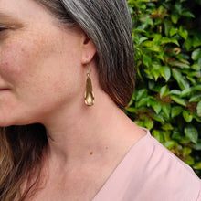 Load image into Gallery viewer, The Petal drop earrings by Buster Collins are a classic and beautiful statement pair. Hand crafted NZ made earrings at Mason and Collins.
