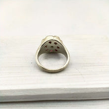 Load image into Gallery viewer, The silver and pink tourmaline Poppy Ring hand crafted in NZ by Adele Stewart.
