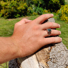 Load image into Gallery viewer, Each Fern ring from The Wild Jewellery has an individually crafted stone set into silver. This makes every single ring a unique piece of NZ.
