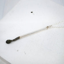 Load image into Gallery viewer, The Burnt Match pendant hand crafted by David McLeod, an icon in NZ jewellery.
