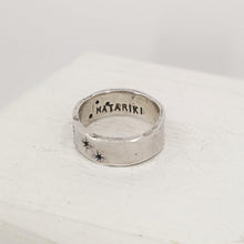 Load image into Gallery viewer, The Matariki ring is hand crafted by NZ jeweller Buster Collins.
