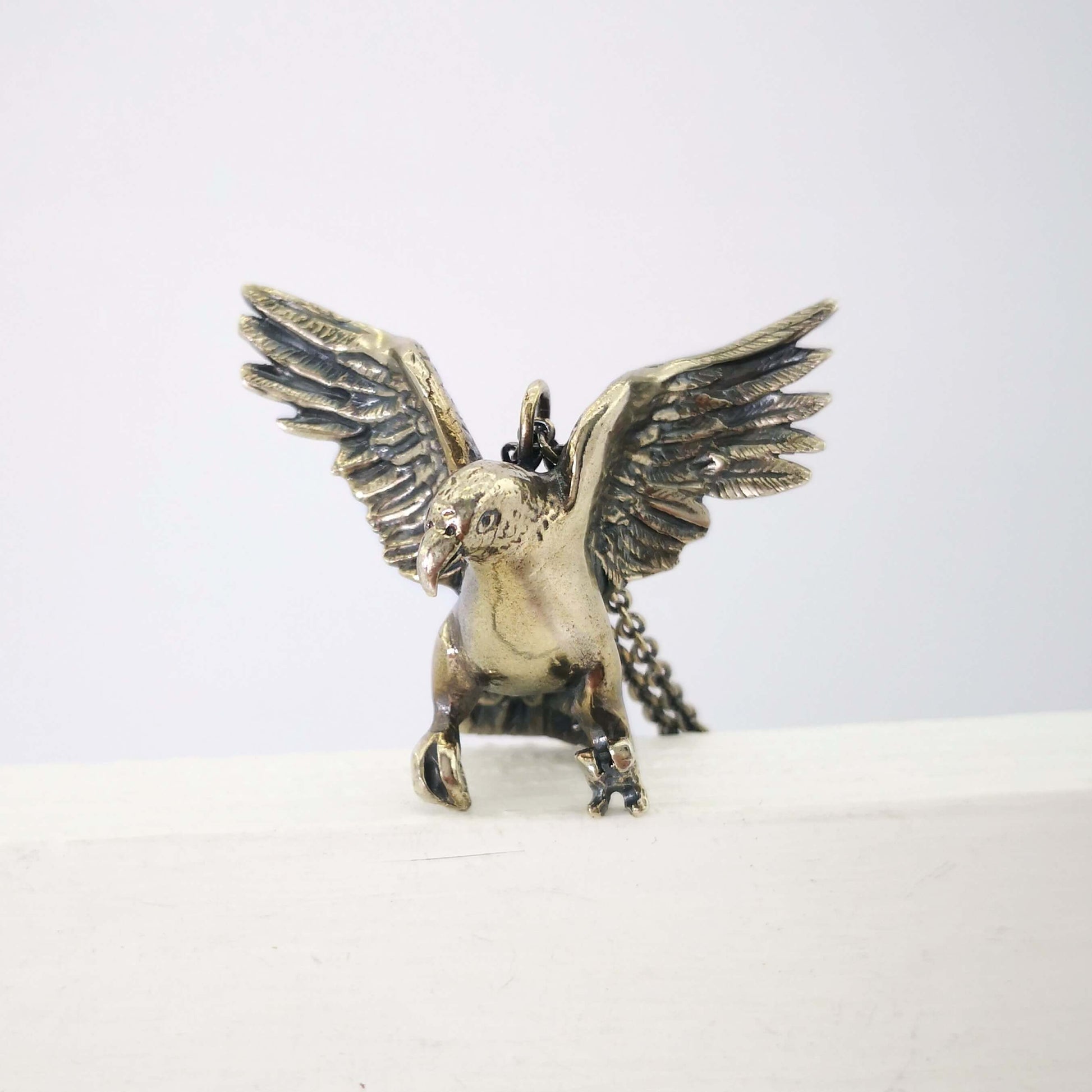 The Kea Pendant is hand made in solid sterling silver by The Wild Jewellery NZ.