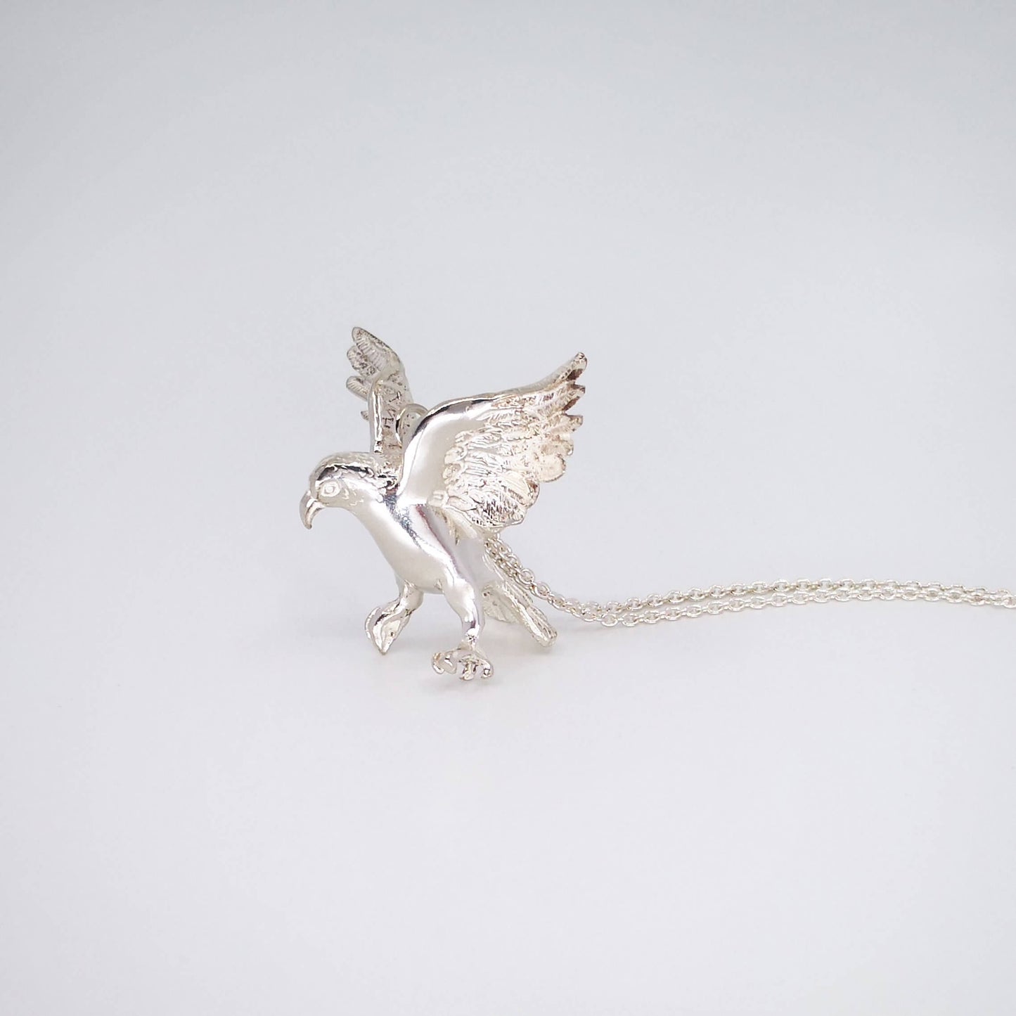 The Kea Pendant is hand made in solid sterling silver by The Wild Jewellery NZ.