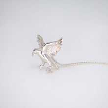 Load image into Gallery viewer, The Kea Pendant is hand made in solid sterling silver by The Wild Jewellery NZ.
