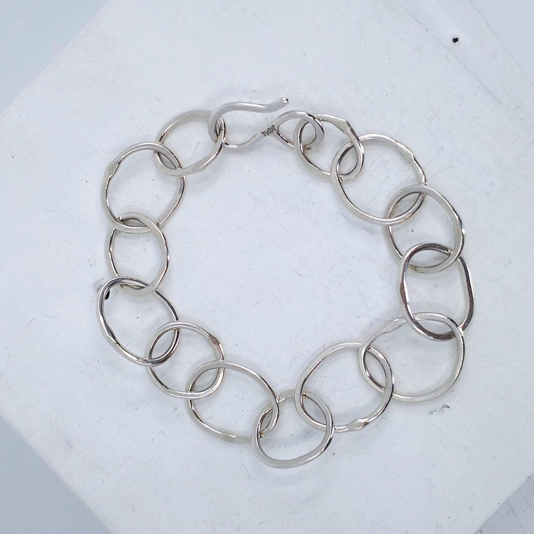 A solid silver chain bracelet from NZ jeweller Herbert and Wilks. 