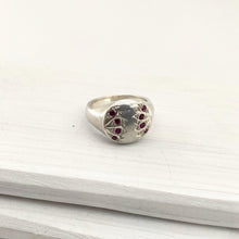 Load image into Gallery viewer, The silver Water-Lilly Ring is handcrafted in NZ by Adele Stewart.
